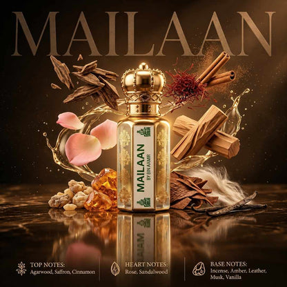 Mailaan premium 12ml attar for men, long-lasting and exclusive luxury fragrance oil.