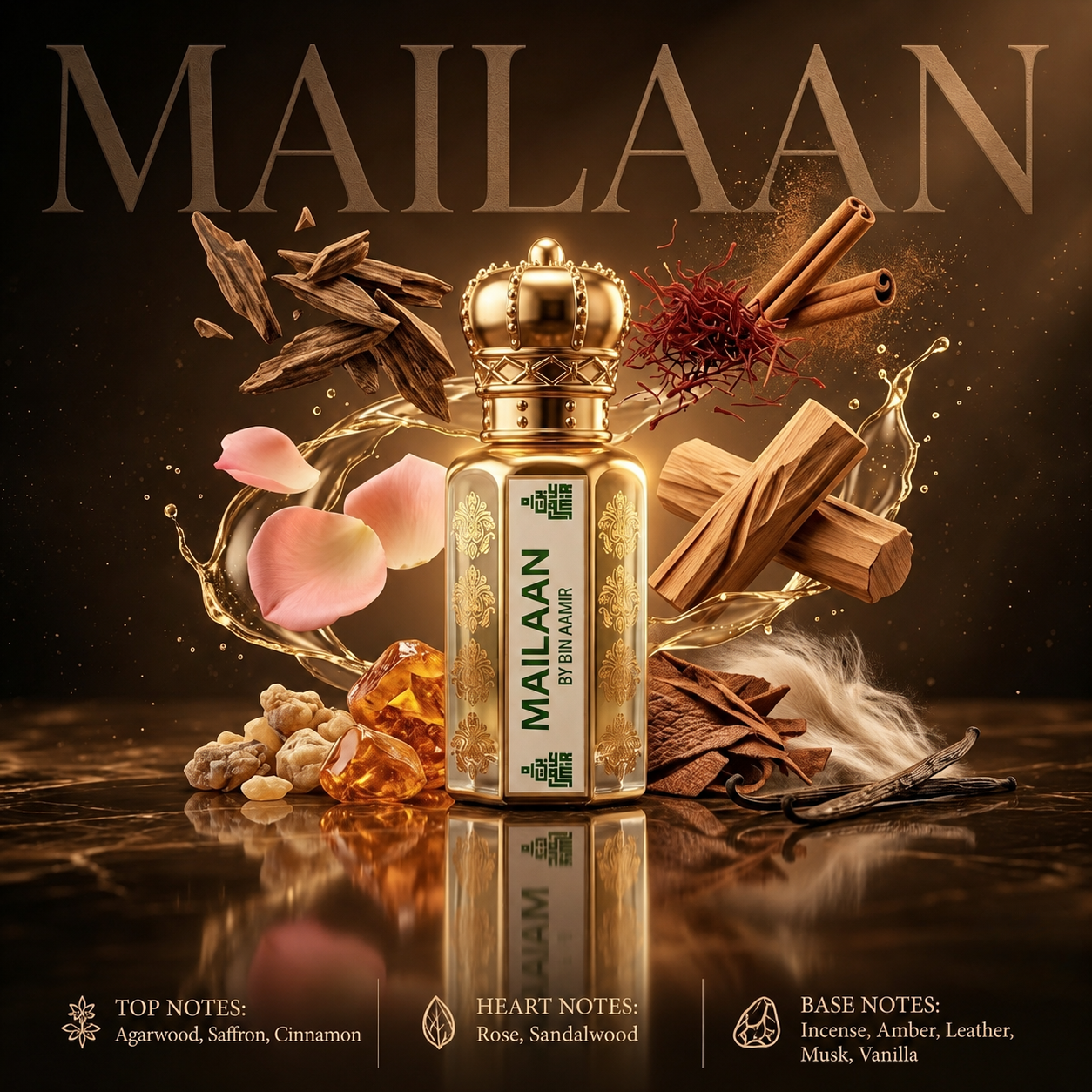 Mailaan premium 12ml attar for men, long-lasting and exclusive luxury fragrance oil.