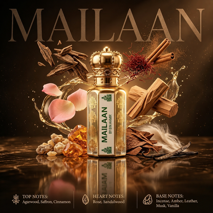Mailaan premium 12ml attar for men, long-lasting and exclusive luxury fragrance oil.
