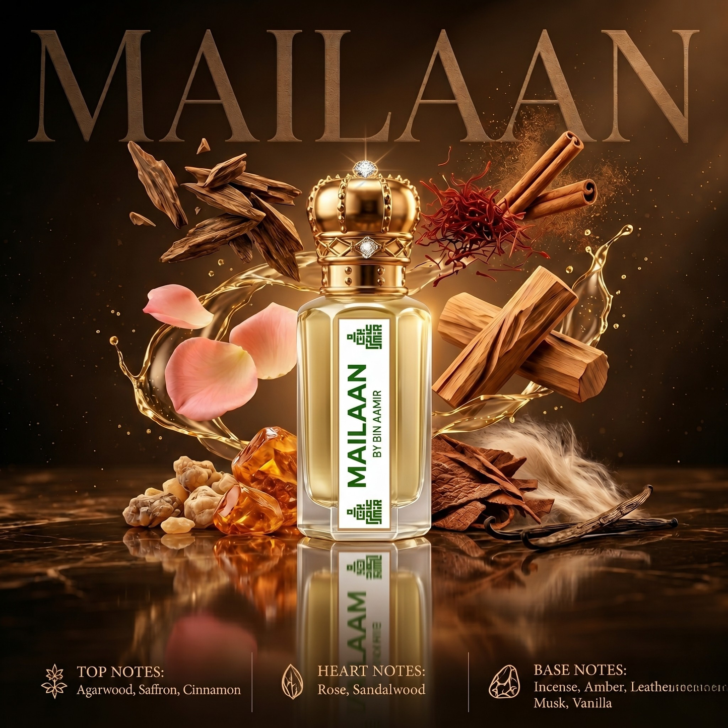 Mailaan premium 6ml attar for men, authentic and luxurious concentrated perfume oil.