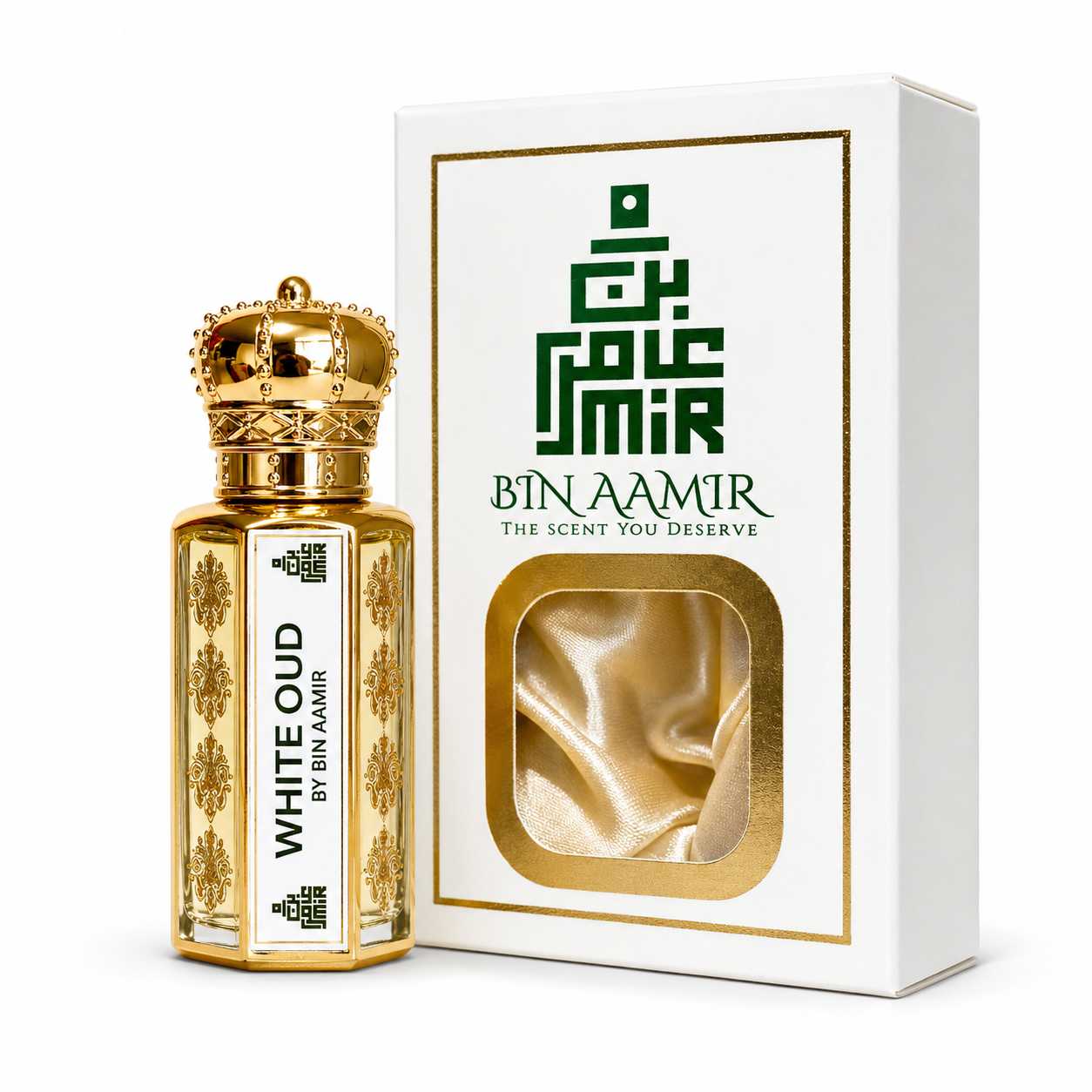 White Oud Attar – Rich Oudh & Amber Fragrance 12Ml